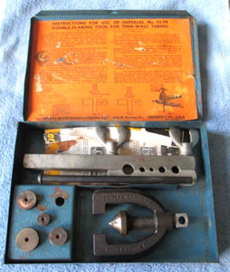 Imperial Brass Co Double Flaring Tool Kit No.93-FB For Thin Wall Tubing USA Made