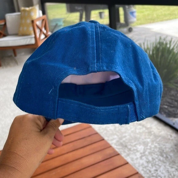 Sombrero Mickey Disney Niño Azul Blanco 100% Algodón Gráfico Grande Foto 3 de 4