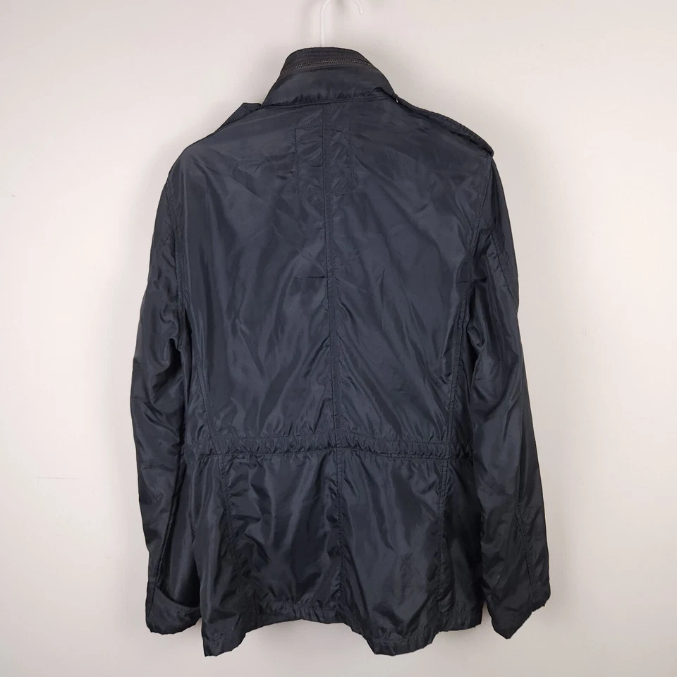 Chaqueta Alpha Industries Hombre Gris Medio Militar Cremallera Completa A Presión Oculta Capucha Abrigo Foto 3 de 4