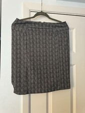 Michael Kors Skirt Women Sz 6 Black White Pencil Stretch Herringbone Work Preppy