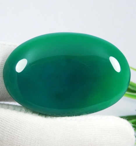 69,90 Ct Onice Verde Naturale Sulemani Hakik Pietra Preziosa per Creazione Gioielli - Foto 3 di 10