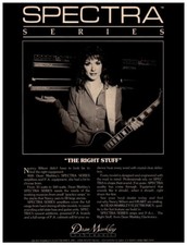 1984 Dean Markley Spectra Series Amplifiers Nancy Wilson Print Ad