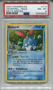 Pokemon Ex Delta Species #114 Azumarill Holo PSA 8