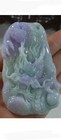 Cert'd Natural Type A Lavender Green Jadeite Jade Big Dragon Pendant 0011. Teste — photo 2