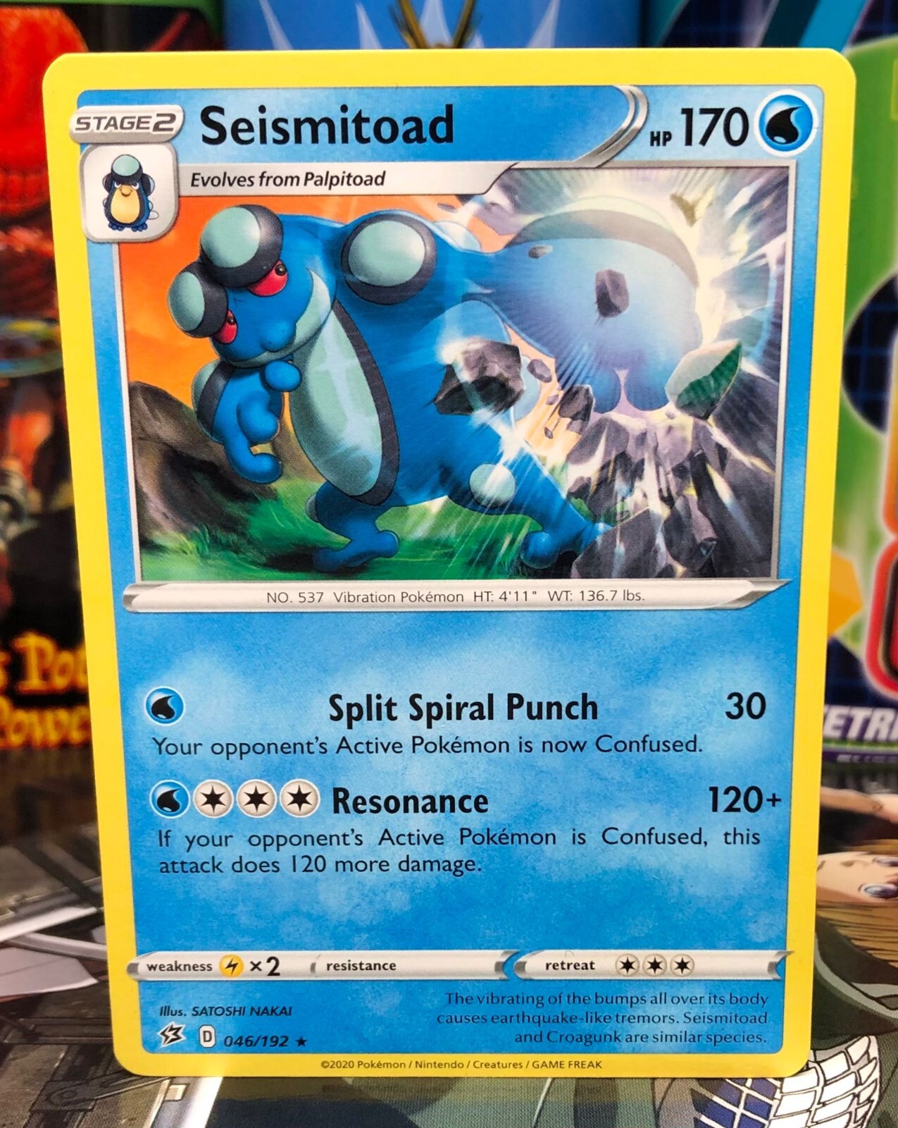 Pokémon TCG Seismitoad 46/192