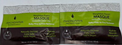 *Macadamia Weightless Repair Masque Baby Fine to Fine ***2 pcs****