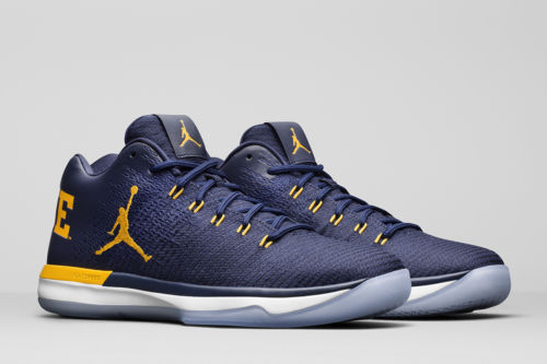 go blue jordan shoes