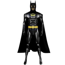 The Flash Batman Jumpsuit Cape Bruce Wayne Michael Keaton Cosplay Costume Adult