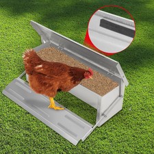 4 7kg Chicken Feeder Automatic Treadle Self Opening Aluminium Duck