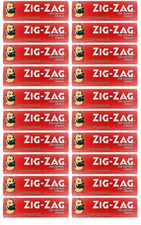 20x Zig Zag Rolling Papers Classic Red Cut Corners 10 Packs 600 Lvs USA SHIPPED