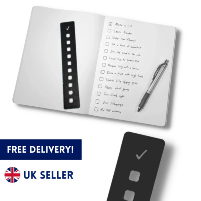 List Note Stencil Checklist Organiser To Do list Tick Checkboxes Ticks ...