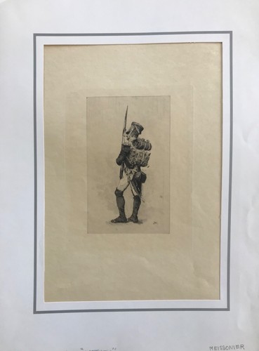 ERNEST MEISSONIER GRAVURE MATHEY VOLTIGEUR - 第 1/2 張圖片