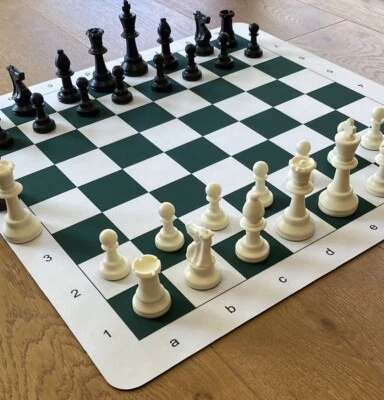 AUSCHESS Tournament Ches Set Board & Carry Bag; Triple Weighted Pieces; 51cmx51cm Board