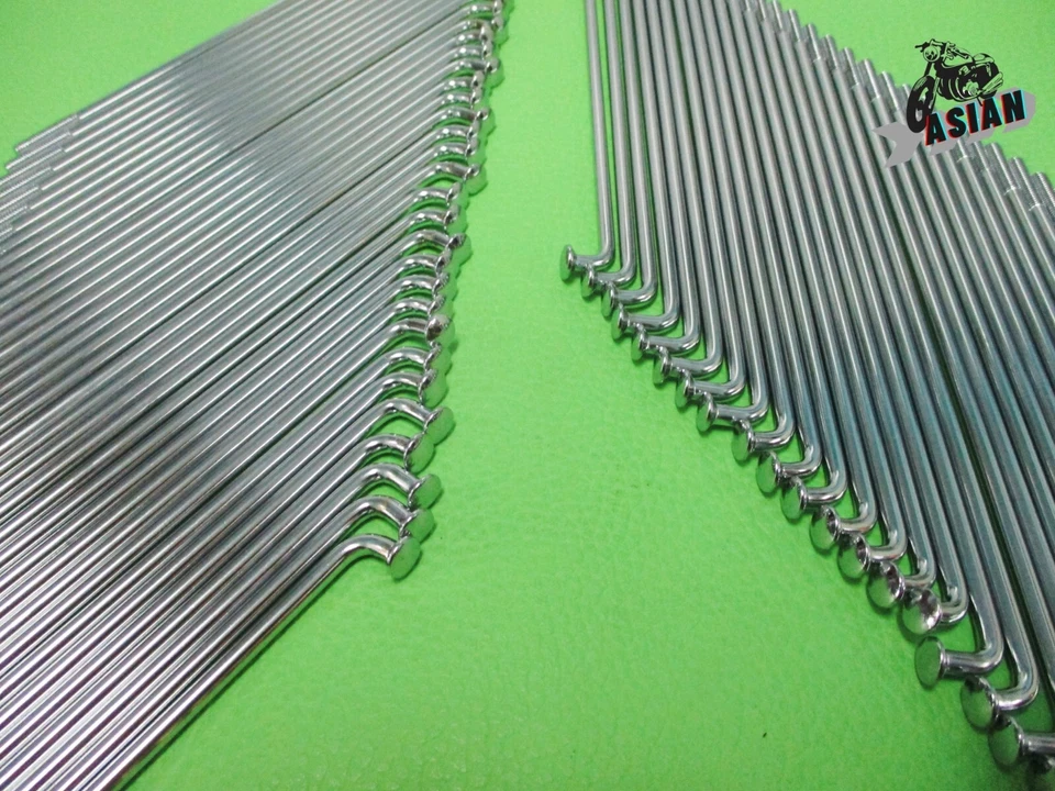 SUZUKI GT125 GT125K 1973  FRONT & REAR SPOKE SET GOLD NIPPLES [as1277] Foto 4 de 4