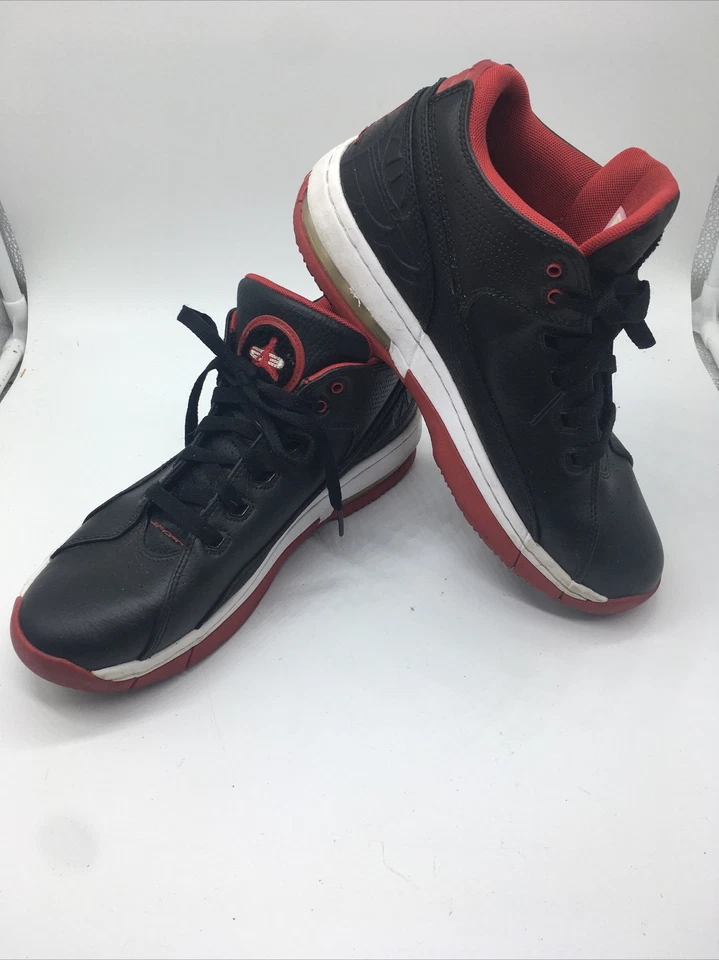 Air Jordan Ol School Lo “Bred “Black Red White Men's Shoes Size 8 317765-006 - Image 4 of 4