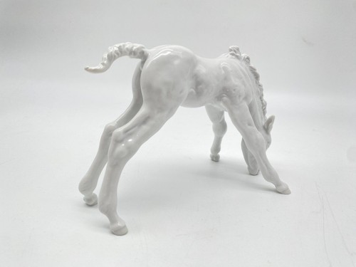MEISSEN FOHLEN GRASEND 1 WAHL 1070 A 1269 PFERD PORZELLAN WEIß - Bild 4 von 6