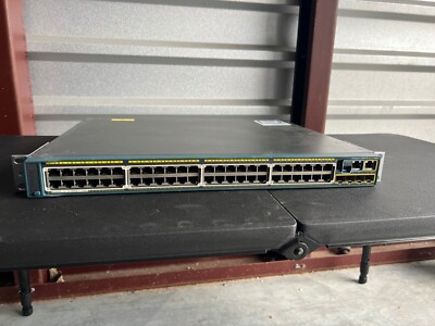Cisco WS-C2960S-48FPS-L Catalyst 2960-S 48-Port PoE+ Network Switch