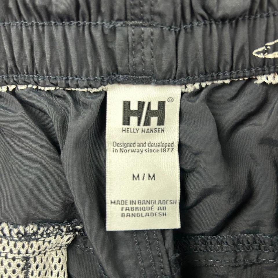 Helly Hansen Swim Trunks Mens Medium Black Elastic Waist Drawstring Short - Image 2 of 4