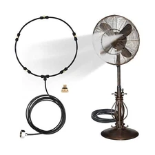 Outdoor Misting Fan Kit for a Cool Patio Breeze,Water Mister Spray for Coolin...