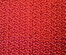 Cotton Fabric Shades of Red with Vines .9 Yard Piece 35'' X WOF
