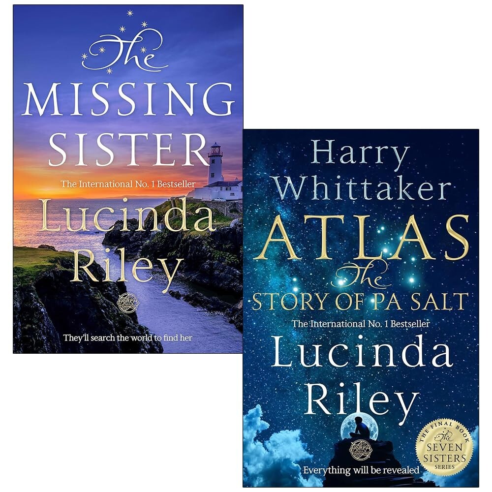 The Seven Sisters Series Lucinda Riley 2 Books Collection Atlas, Missing Sister