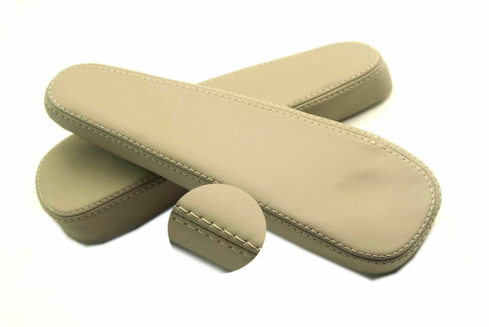 Fundas reposabrazos de asiento de cuero sintético beige para Chevrolet Uplander 05-09 Foto 4 de 4