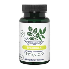 Vitanica, Rhodiola, Rhodiola Extract Plus, Vegan, 60 Capsules