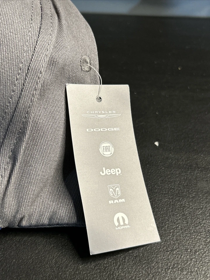 Mopar Baseball Cap Logo Car Auto Racing Hat Gray Official Licensed Fiat Chrysler - Image 3 of 4