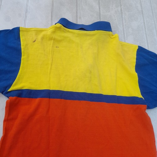 MAGLIETTA POLO A MANICHE CORTE DA BENZINAIO AGIP, ICAM tg. V, ANNI '80, VINTAGE - Foto 12 di 14