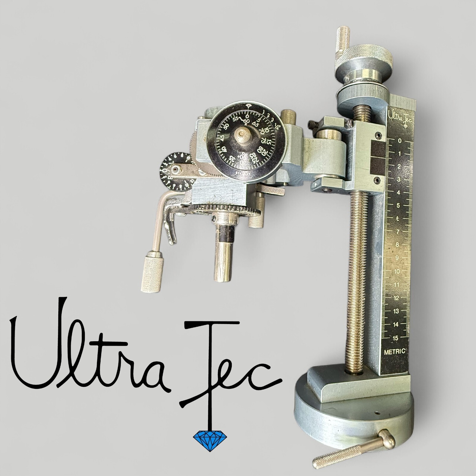 Ultra-Tec Faceting Head for Gem Cutting – Precision Assembly with Stanley Angle