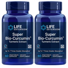 Super Bio-Curcumin Turmeric Extract, 400mg, 2X60 Caps Life Extension BCM-95