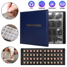 240 Pockets Coin Flip Holder Album, Coin Collection for Penny, Quarters,Badges