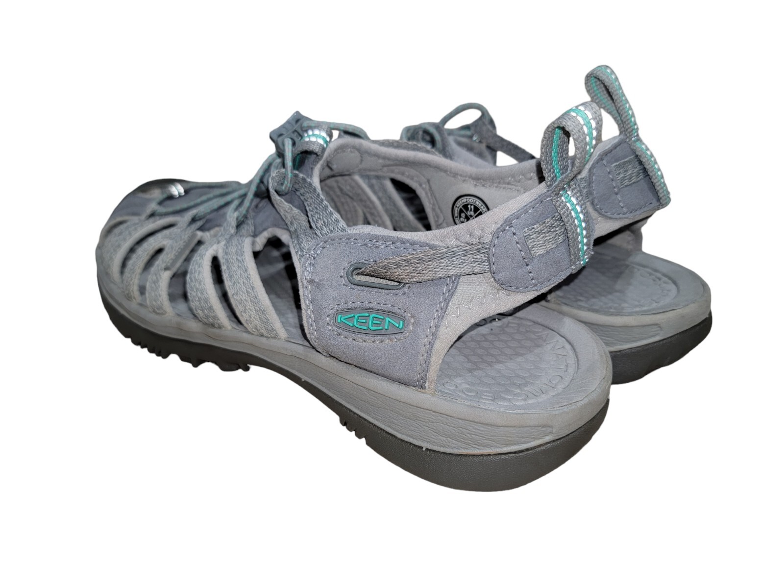 Keen Scarpa Donna Impermeabile Sussurro Grigio Trail Escursionismo Sport Sandalo Tg 11