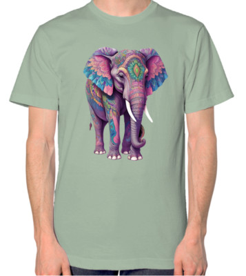 Elefant T-Shirt Herren Damen Unisex Oberteil
