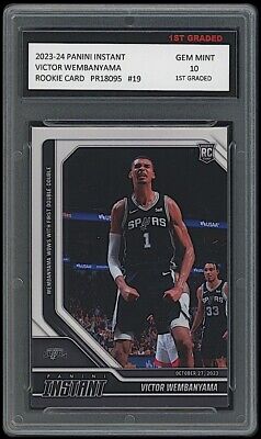 Victor Wembanyama 2023-24 Panini Instant 1st Graded 10 NBA Victor Wembanyama 2023-24 Panini Instant 1st Graded 10 NBA