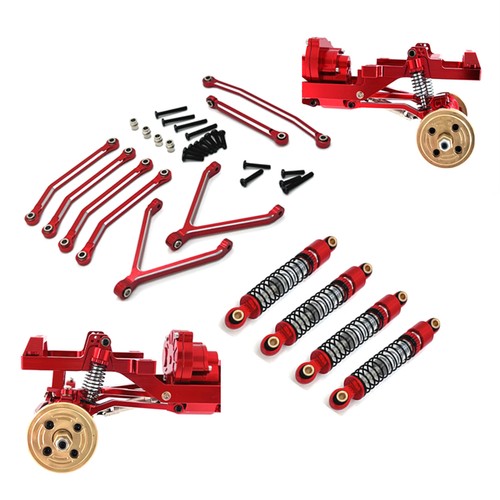 The Whole Car Tie Rod + Hydraulic Shock Absorber For FMS FCX24 1/24 RC Car - Imagen 9 de 10