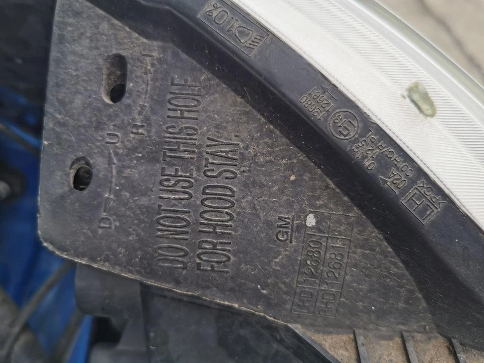 Chevrolet Spark M300 Scheinwerfer Hauptscheinwerfer vorn links OE bis Bj 2012 - Bild 2 von 4