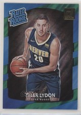 2017-18 Panini Donruss Rated Rookies Green Flood Tyler Lydon #177 5p5