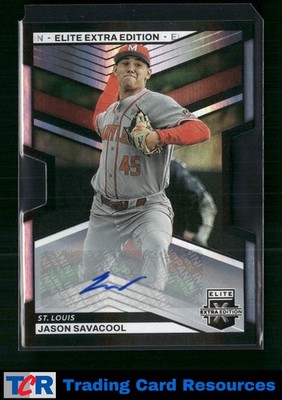 2023 Panini Elite Extra Edition #22 Jason Savacool Signatures Die Cut #/399