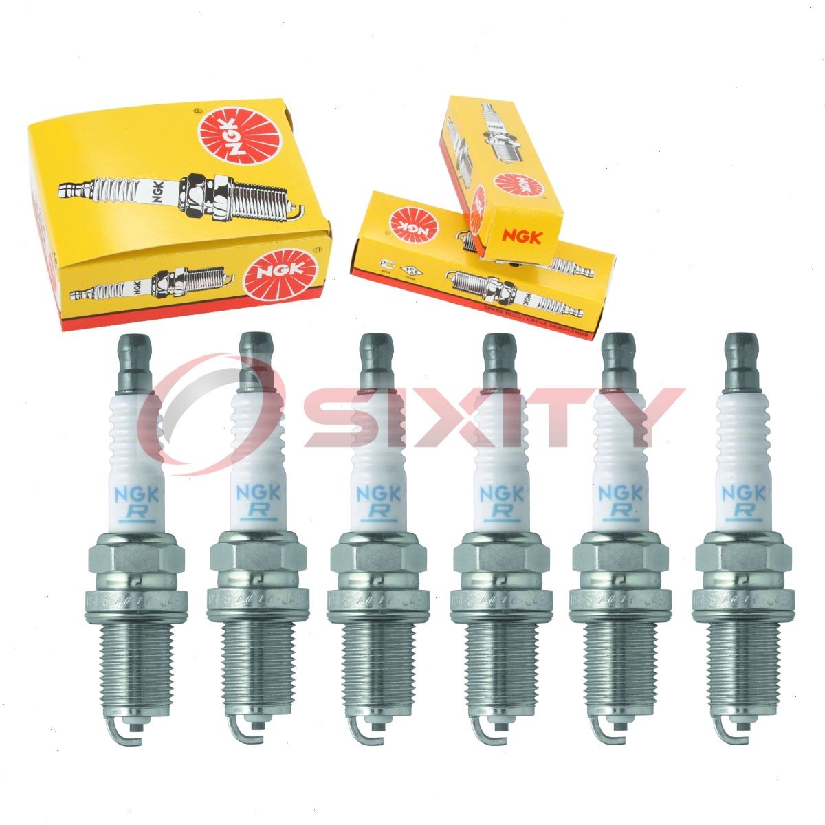 6 pcs NGK Standard Spark Plugs for 1986-1992 Toyota Supra 3.0L L6 - Engine ns