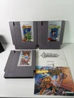 Castlevania 1 2 3 Simons Quest Draculas Curse Nintendo 3 Game NES Lot w Manuals
