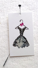 250 CLOTHING TAGS HANG TAGS RETAIL TAGS HANG TAGS WITH 250 PLASTIC LOOPS