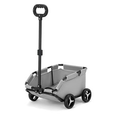 Pet Cart Gray Portable Pet Shopping Cart