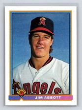 1991 Bowman - Jim Abbott #200 California Angels Baseball Card