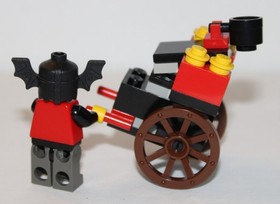 1998 Retired Castle Lego set #2540 Catapult Cart with manual 100% complete!