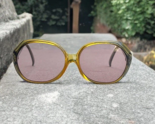 Vintage Christian Dior Amber Ombre’ Sunglasses/Eyeglasses Frames Only - Image 2 of 4