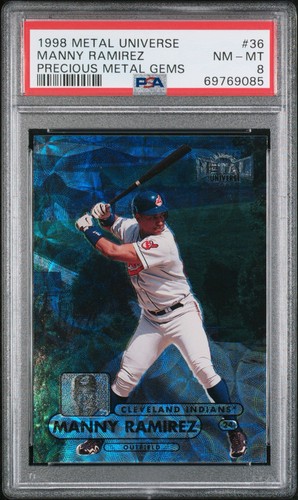 Manny Ramirez [Precious Metal Gems] #36 1998 Metal Universe card
