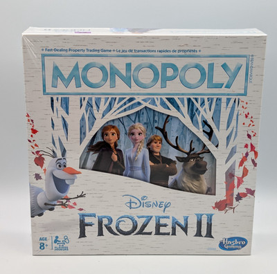 Monopoly Disney Frozen 2 Board Game New Sealed Elsa Anna Hasbro E5066 Bilingual