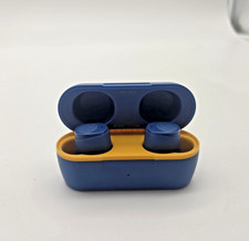 Skullcandy Jib True Wireless Earbuds Blue Yellow Bluetooth In-Ear S2JTW W/ Case