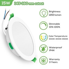 UK LED Recessed Ceiling Light Ultra Slim 3CCT Dimmable Downlight Flat Panel Spot